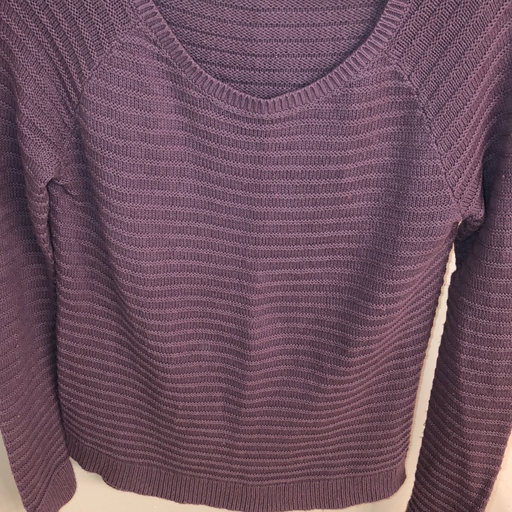 Ann Taylor Loft Sweater Size S Color Purple - Picture 2 of 7